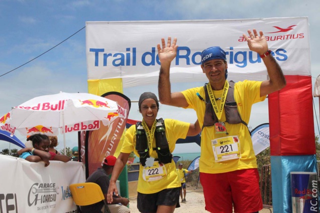 Le Palmiplainois Roinito Robert pour sa «toute première fois»... au Trail de Rodrigues. Le Palmiplainois Roinito Robert pour sa «toute première fois»... au Trail de Rodrigues.