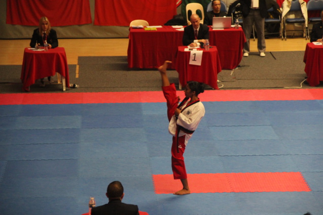 Candice Niclin au championnat du monde de Taekwondo