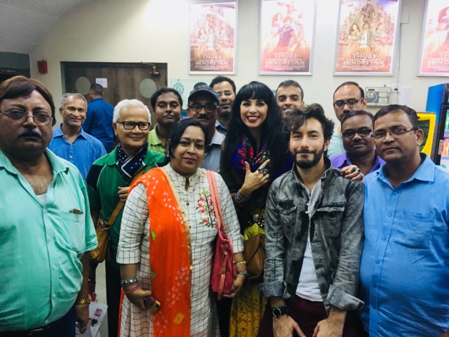 Aurélia Mengin en Inde au Kolkata International Film Festival
