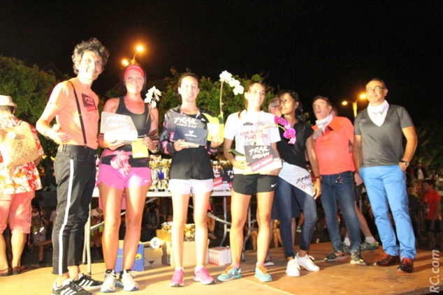 Le podium féminin sur 6km : Elodie Turpin , Jarillon Claire et Valérie Delesalle