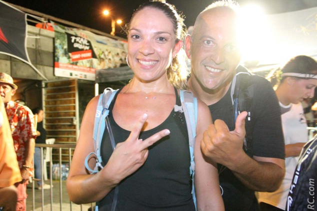 Sandra toute contente de ses 16km