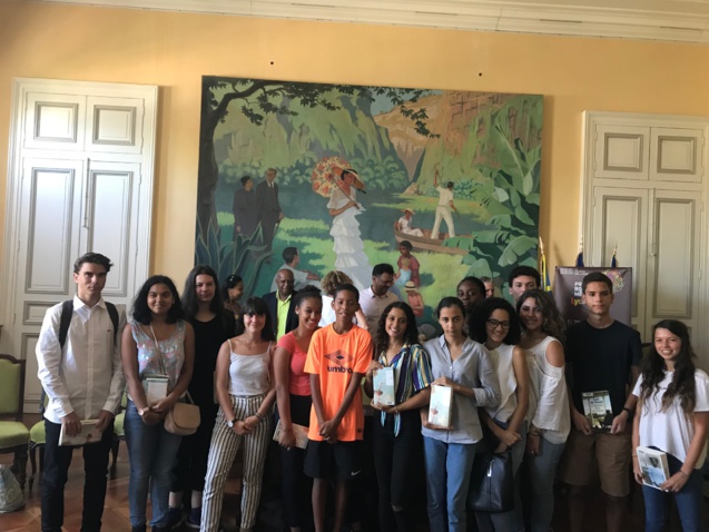 Les représentants des lycées participants