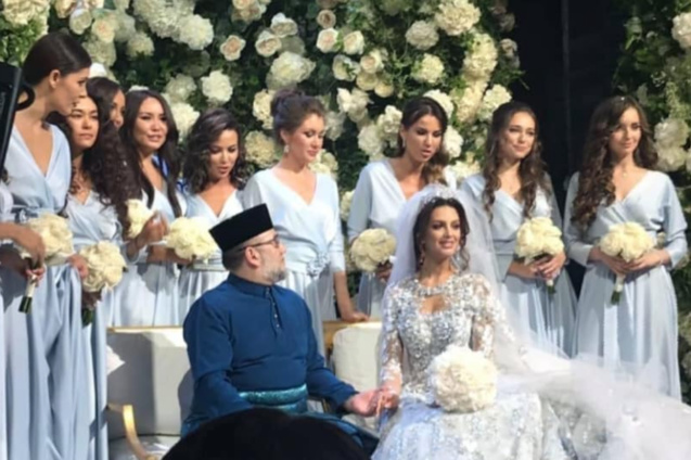 Un mariage fastueux à Moscou en novembre...