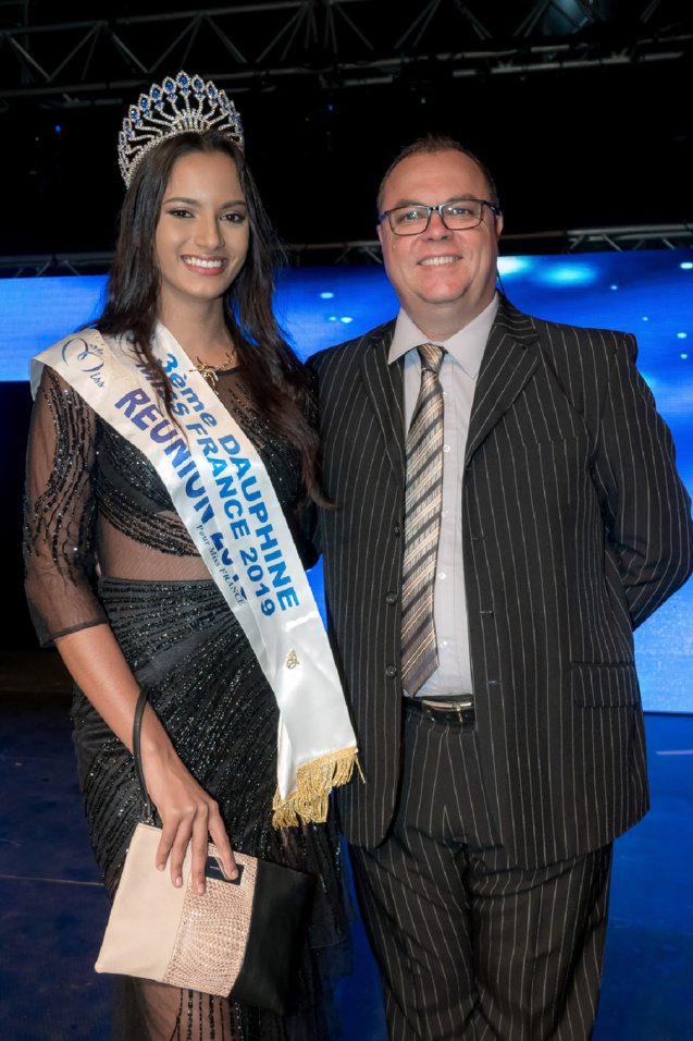 Morgane avec Jacky, présentateur de la soirée Morgane avec Jacky, présentateur de la soirée