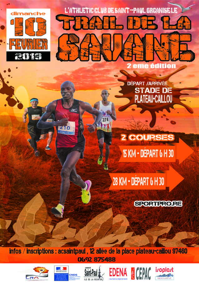 Trail de la Savane: rendez-vous le 10 février 2019 Trail de la Savane: rendez-vous le 10 février 2019