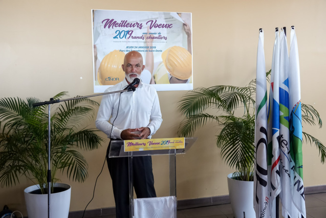 Vœux à la presse de Gérald Maillot, président de la CINOR Vœux à la presse de Gérald Maillot, président de la CINOR