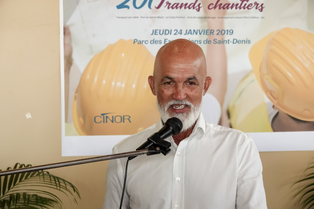 Vœux à la presse de Gérald Maillot, président de la CINOR Vœux à la presse de Gérald Maillot, président de la CINOR