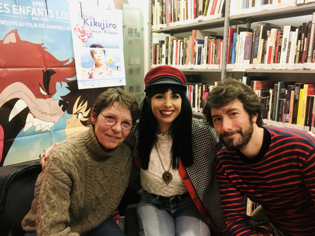 Avec Nicolas Luquet et une journaliste Avec Nicolas Luquet et une journaliste