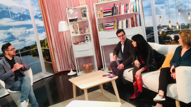 Sur le plateau de l'émission TILT à Tours Sur le plateau de l'émission TILT à Tours