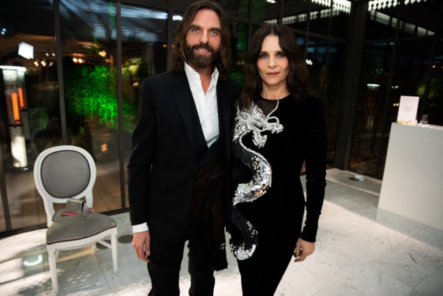 John Nollet et Juliette Binoche John Nollet et Juliette Binoche