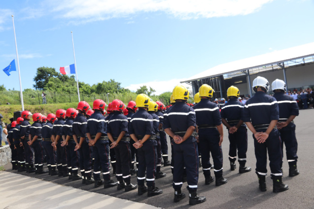 Hommage au sapeur pompier l'adjudant Jessy Eve