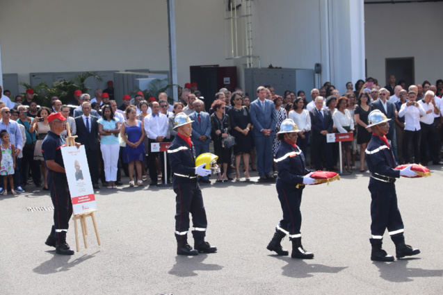 Hommage au sapeur pompier l'adjudant Jessy Eve