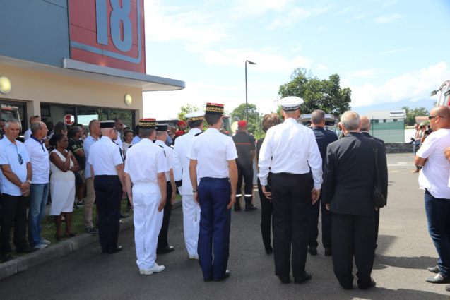 Hommage au sapeur pompier l'adjudant Jessy Eve