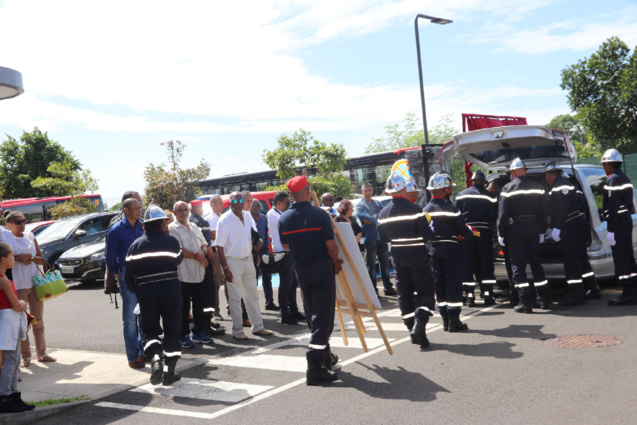 Hommage au sapeur pompier l'adjudant Jessy Eve