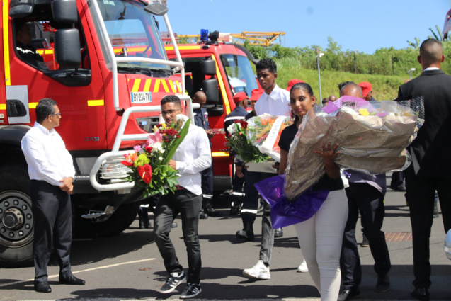 Hommage au sapeur pompier l'adjudant Jessy Eve