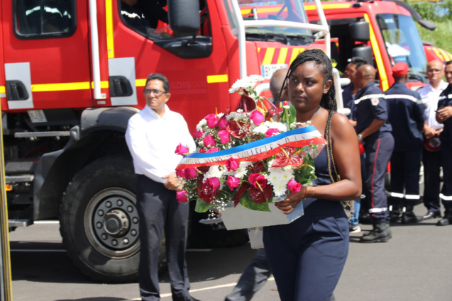 Hommage au sapeur pompier l'adjudant Jessy Eve