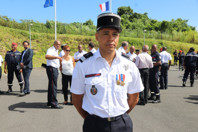 Hommage au sapeur pompier l'adjudant Jessy Eve