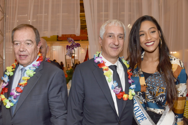 Patrick Ollier, Stéphane Layani, et Morgane Thérésine Patrick Ollier, Stéphane Layani, et Morgane Thérésine