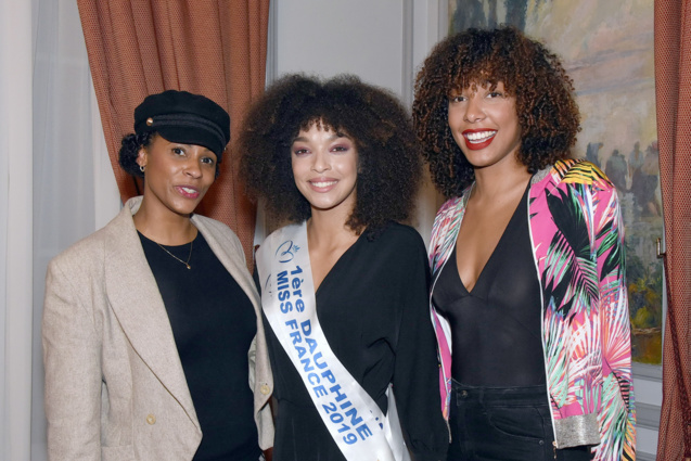 Sandra Bisson, Ophély Mézino, et Chloé Mozar, Miss Guadeloupe 2014 Sandra Bisson, Ophély Mézino, et Chloé Mozar, Miss Guadeloupe 2014