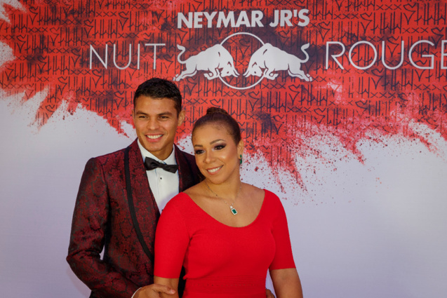Thiago Silva et son épouse