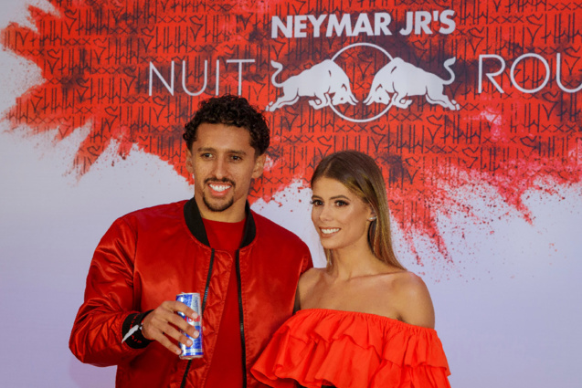 Marquinhos et son épouse