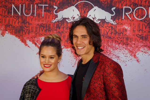 Edison Cavani et son épouse Edison Cavani et son épouse