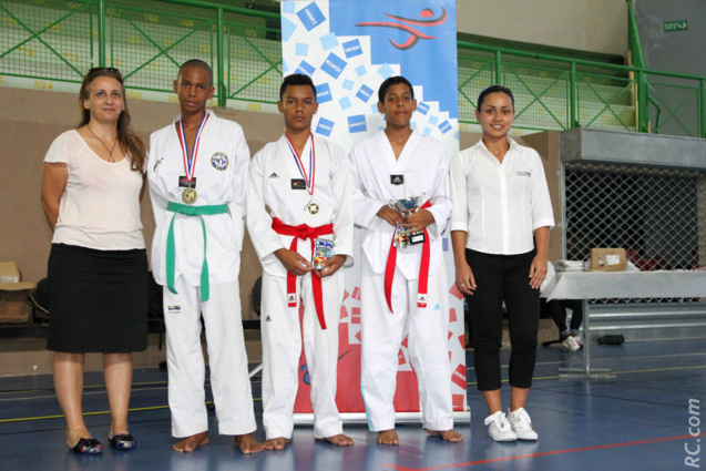 Emanuelle Gigan, présidente du TKD 974, a participé à la remise des récompenses