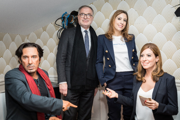 Dominique Marcel, PDG de la CDA, et Léa Salamé