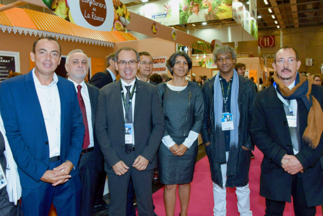 Les officiels réunionnais, avec notamment Frédéric Vienne, Michel Lagourgue, Serge Hoareau, Jean-Pierre Nallac,...