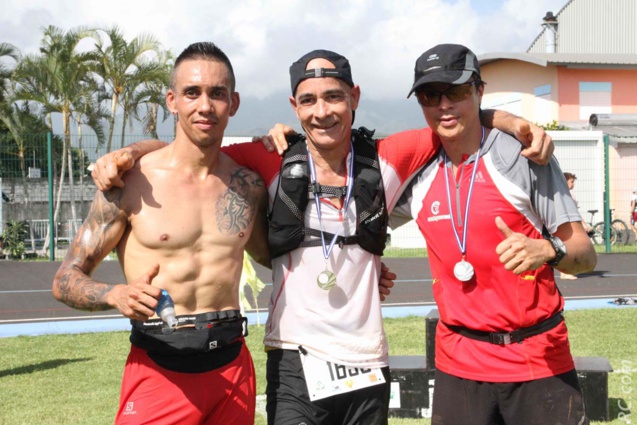 Mathieu (12ème), Joël (29ème) et Olivier (24ème) : trois cousins dans la course