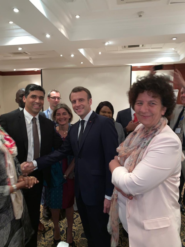 En compagnie du président Emmanuel Macron, et e Frédérique Vidal, Ministre de l'Enseignement supérieur, de la Recherche et de l'Innovation En compagnie du président Emmanuel Macron, et e Frédérique Vidal, Ministre de l'Enseignement supérieur, de la Recherche et de l'Innovation