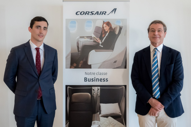Jules Perreau, directeur régional Corsair, et pascal de Izaguirre, PDG Corsair International