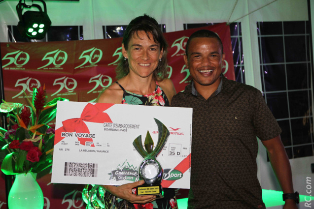 Isabelle Lebreton et Armand Sautron représentant Racing Republic à La Réunion