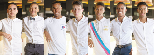 Les 7 candidats Mister Etudiant Réunion 2019