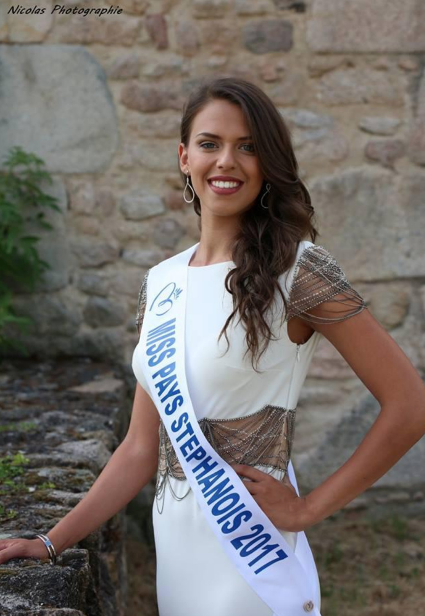 Elue Miss Pays Stéphanois, puis dauphine de Miss Loire en 2017 Elue Miss Pays Stéphanois, puis dauphine de Miss Loire en 2017