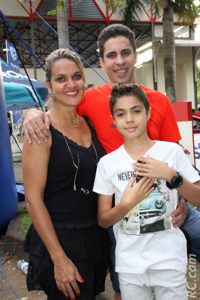 Frédéric Bénard de Trail-Sport, Isabelle son épouse et leur fils Samuel