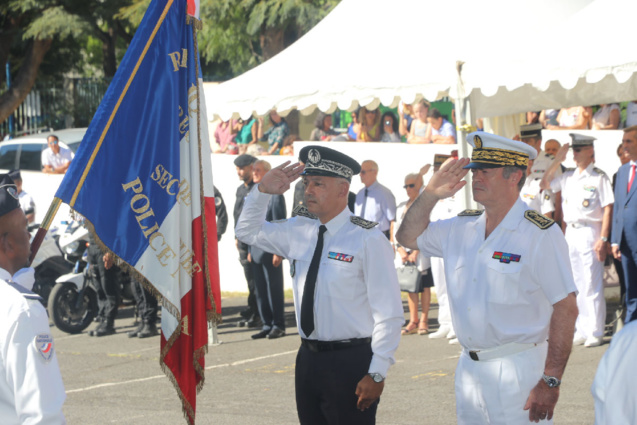 Jean-François Lebon, DDSP, et Amaury de Saint-Quentin, Préfet de La Réunion Jean-François Lebon, DDSP, et Amaury de Saint-Quentin, Préfet de La Réunion