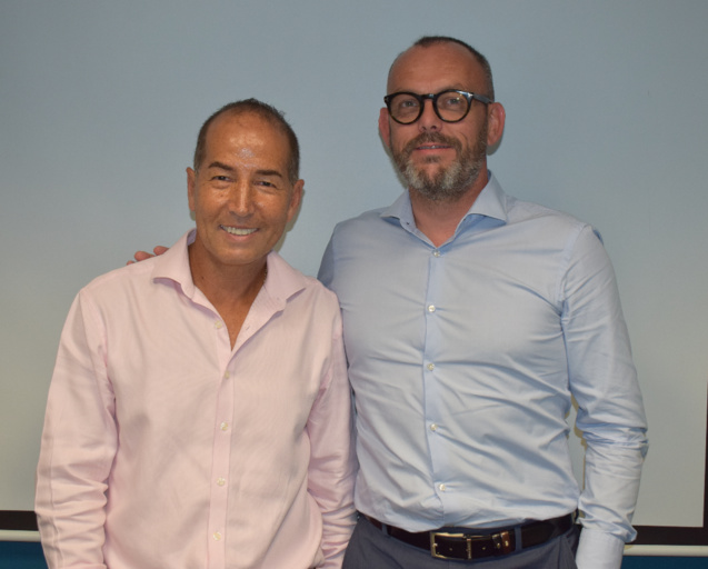 Dominique Robert, franchisé CCF Réunion, et Fabien Monvoisin, président CCF France