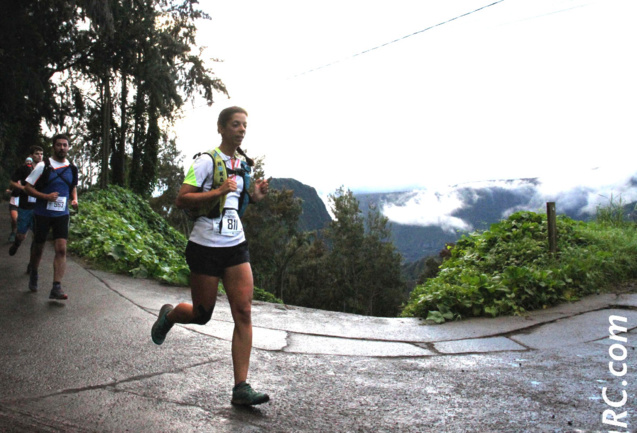 Comme au Trail du Volcan, Cinthya Véron d'Antenne Réunion a pris son pied