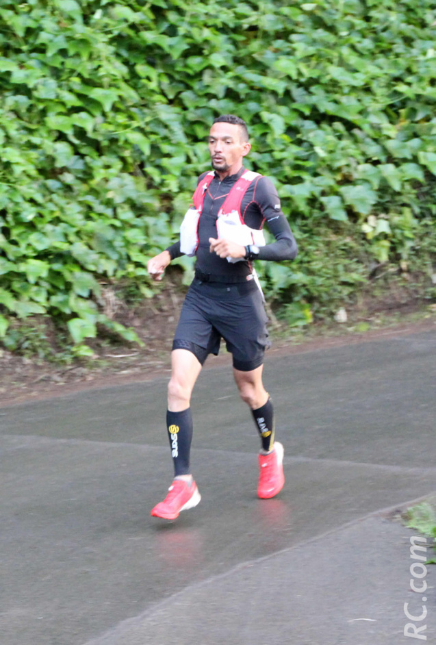 La surprise Frédédric Berrichon, sur la plus haute marche du podium du Challenge des 35 km