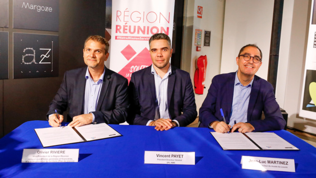 Olivier Rivière, Vincent Payet et Jean-Luc Martinez Olivier Rivière, Vincent Payet et Jean-Luc Martinez