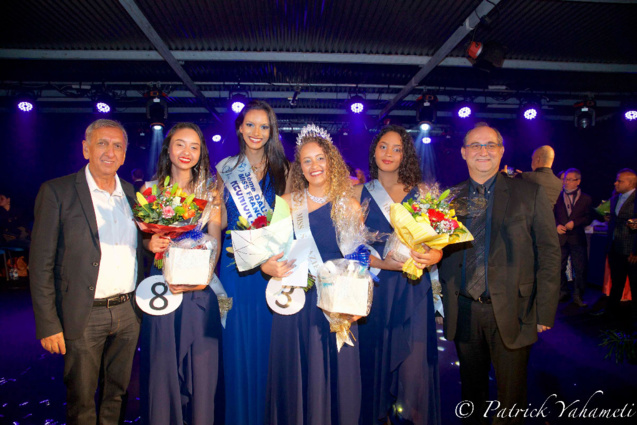 Avec Aziz Patel, délégué Miss France à La Réunion, et Stéphane Fouassin, maire de Salazie