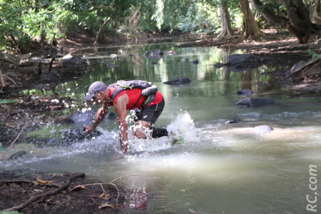 Freddy Thevenin avait testé le passage de la Petite Rivière, à 1 km environ de l'arrivée Freddy Thevenin avait testé le passage de la Petite Rivière, à 1 km environ de l'arrivée