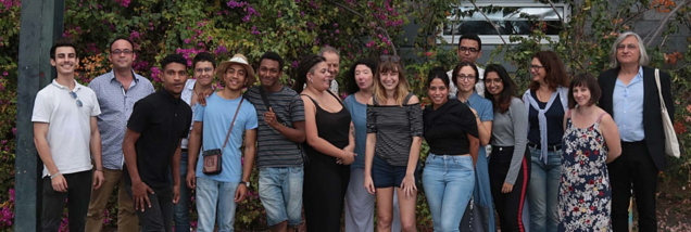 Les lauréats du DNA, avec les membres du jury, les professuers, la directrice de l'ESA, et la directrice des études