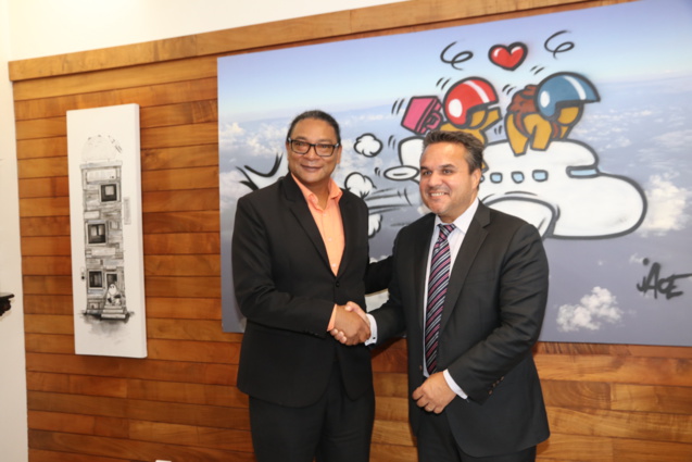 JIOI 2019: Didier Robert a rencontré le Ministre des Sports de Maurice