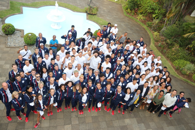 JIOI 2019: Sébastien Maillot porte drapeau de La Réunion JIOI 2019: Sébastien Maillot porte drapeau de La Réunion