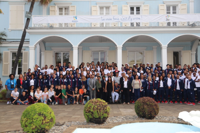 JIOI 2019: Sébastien Maillot porte drapeau de La Réunion JIOI 2019: Sébastien Maillot porte drapeau de La Réunion