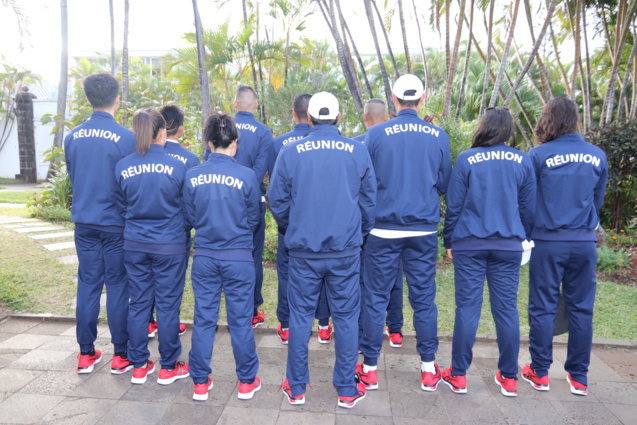 JIOI 2019: Sébastien Maillot porte drapeau de La Réunion JIOI 2019: Sébastien Maillot porte drapeau de La Réunion