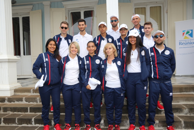JIOI 2019: Sébastien Maillot porte drapeau de La Réunion JIOI 2019: Sébastien Maillot porte drapeau de La Réunion