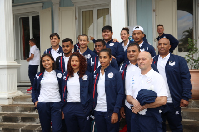 JIOI 2019: Sébastien Maillot porte drapeau de La Réunion JIOI 2019: Sébastien Maillot porte drapeau de La Réunion
